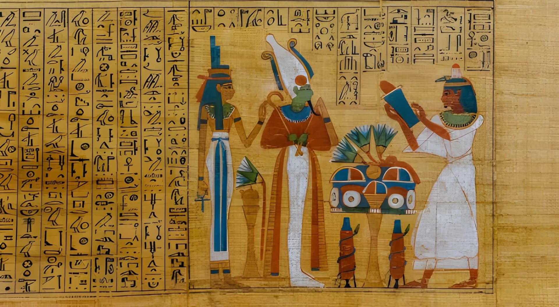 Arte En Papiro Del Antiguo Egipto